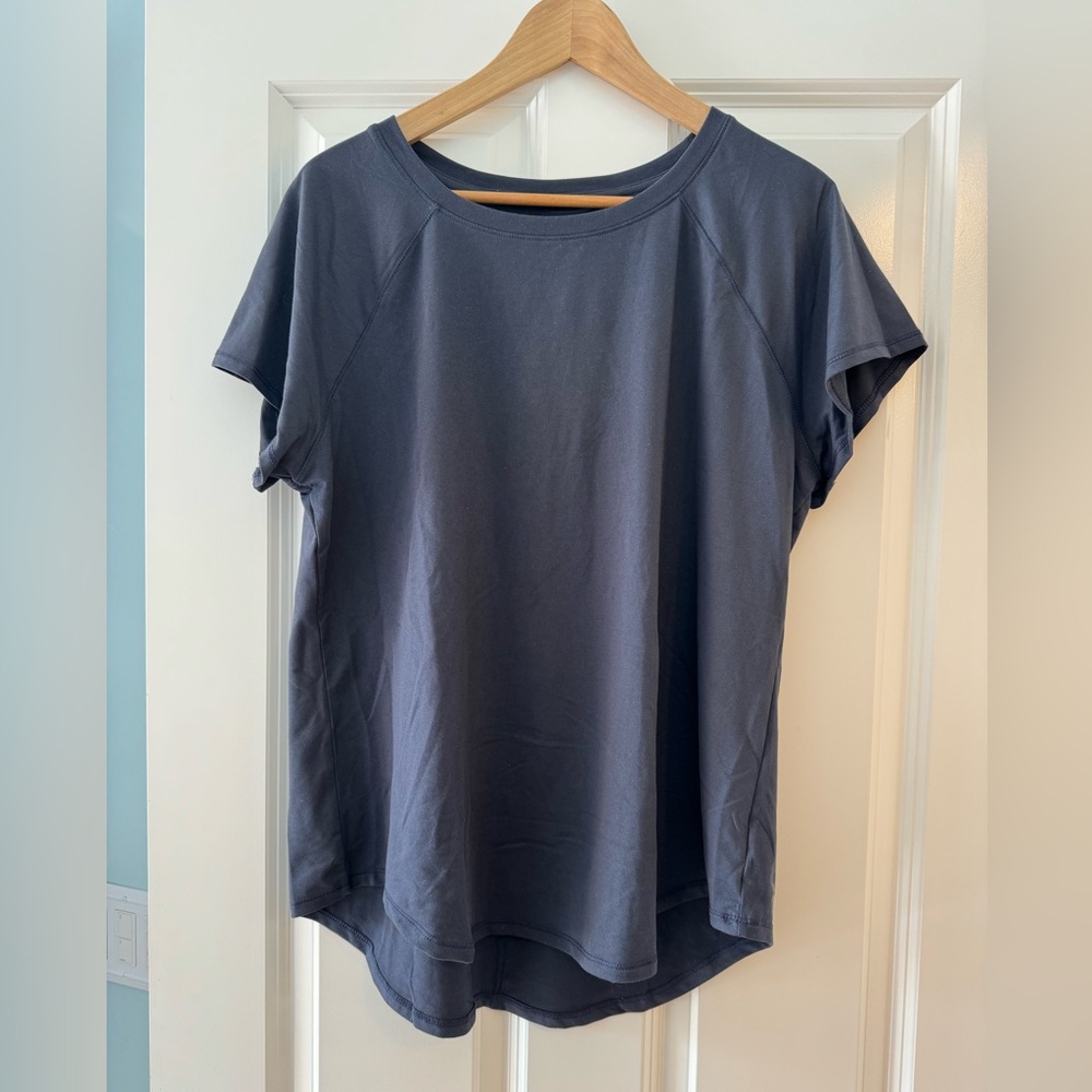 All in motion Target workout short sleeve top cool grey blue color. XXL